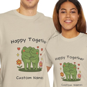 Customizable Couples T-shirt - Personalized Matching Shirts - Fun & Cute Couples Gift