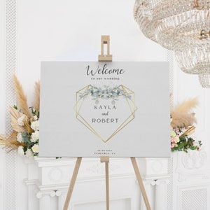 Minimalist Wedding Welcome Sign image 2