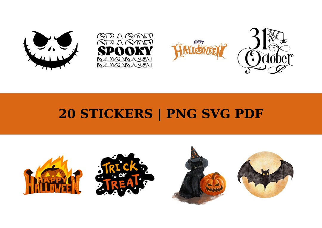 Halloween Stickers for Goodnotes Digital Halloween Stickers Etsy