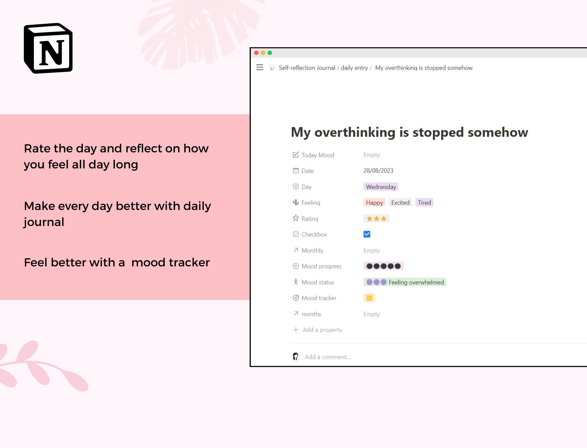 self-reflection-journal-journal-notion-template-monthly-etsy-uk