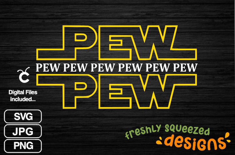Pew Pew Star Wars SVG PNG JPG - Force Design (digital Download) - Etsy