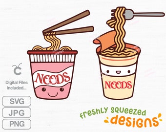 Ramen Noodle Noods Cup Noodle Kawaii Bowls, Kawaii Noodles Png, Kawaii Png, Kawaii Ramen Noods, Svg Jpg Png, cut files, Instant Download