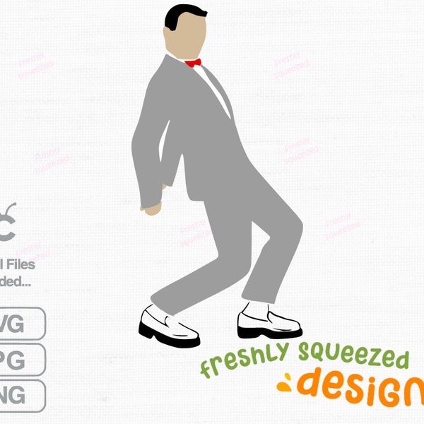 PEE WEE Actor Playhouse dancing, svg jpg png, Cut File, sublimation, Shirt design, funny, Instant Download