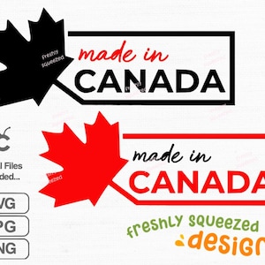 Made in Canada - Canada - I am Canadian, Love Canada, Cricut design, SVG PNG JPG, Instant Download