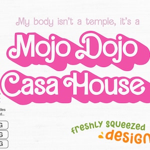 Mojo Dojo Casa House, Pink Svg Png Jpg, plik SVG dla cricut, pliki SVG warstwowe, plik Clipart, natychmiastowe pobranie
