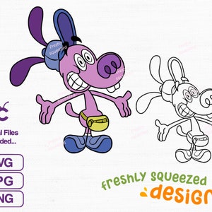 Bloopy and Pouchy Character from Inside Out 2 Movie, SVG PNG JPG, cut files, silhouette and sublimation, Instant Download, Digital