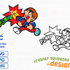 Stanley the Bugman, rare Mario character, Mario cousin, Donkey Kong, svg png jpg, svg cut files, sublimation, Instant Digital Download