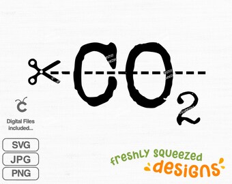 Cut CO2 SVG: T-Shirt Design, Bottle Decal (Digital Download)