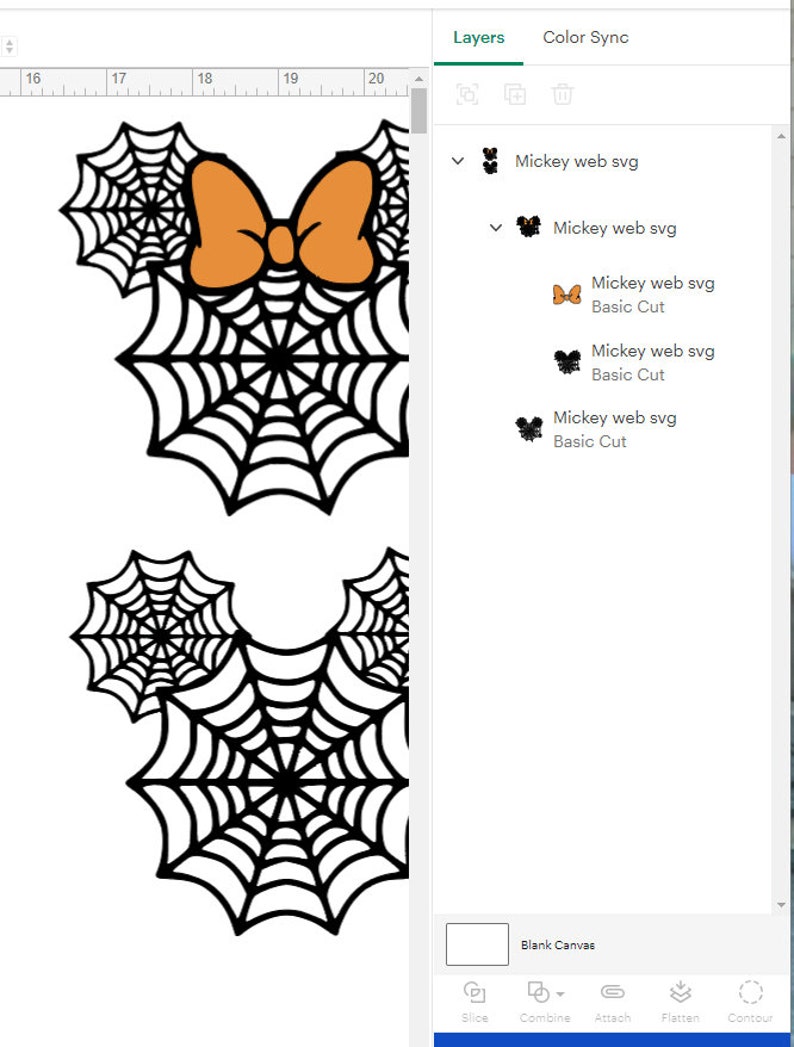 Może przedstawiać: Czarne i pomarańczowe uszy Myszki Miki w stylu Halloween z wzorem pajęczyny i dużą pomarańczową kokardką.