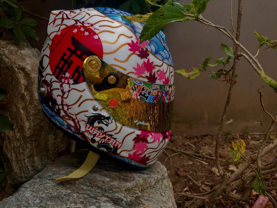 Custom Racing Helmet Design | Motorsport Helmet Graphics - Etsy