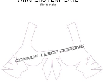 Arai CK6 Wrap Template - (wrap only)