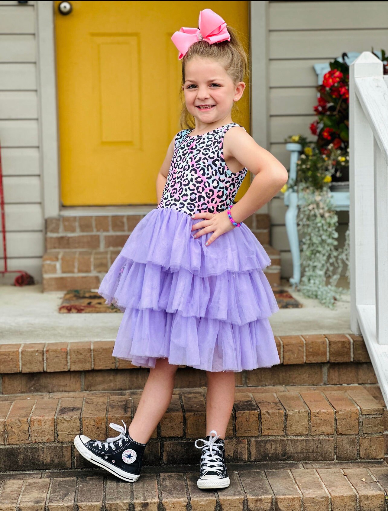 Pete + Lucy Dazzlin Piggies Tulle Dress main image 1