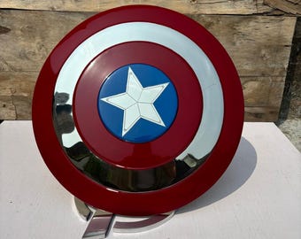 Captain America Steel Shield Replica: Avenger Stand, Cosplay Prop