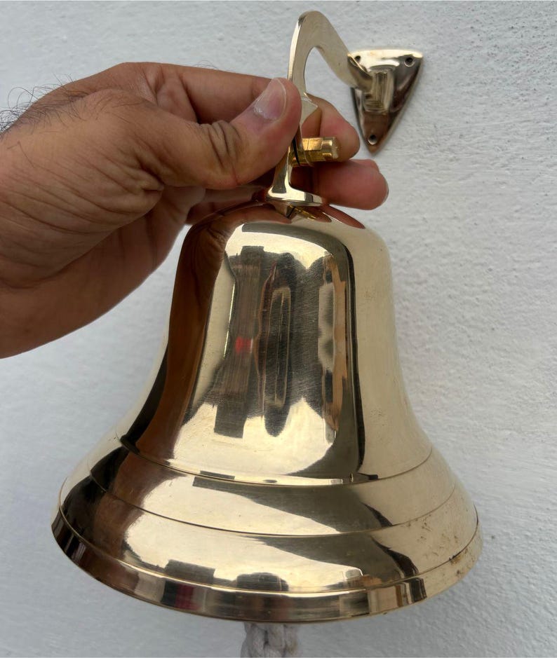 Personalized Engraved Brass Bell: Custom Antique School Bell - Etsy