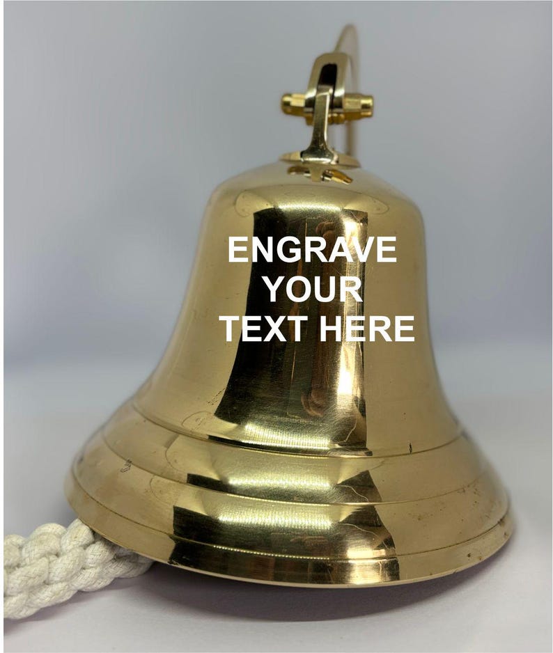 Personalized Engraved Brass Bell: Custom Antique School Bell - Etsy