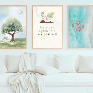 Feng Shui Wealth Wall Art Set  3 Piece Digital Frame Feng Shui Wealth Wall Art Set 3 Piece Digital Frame