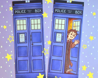 Doctor Who David Tennant Tardis Marcador de doble cara
