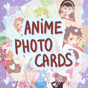 Cartes photo pour anime One Piece & Spy x Family