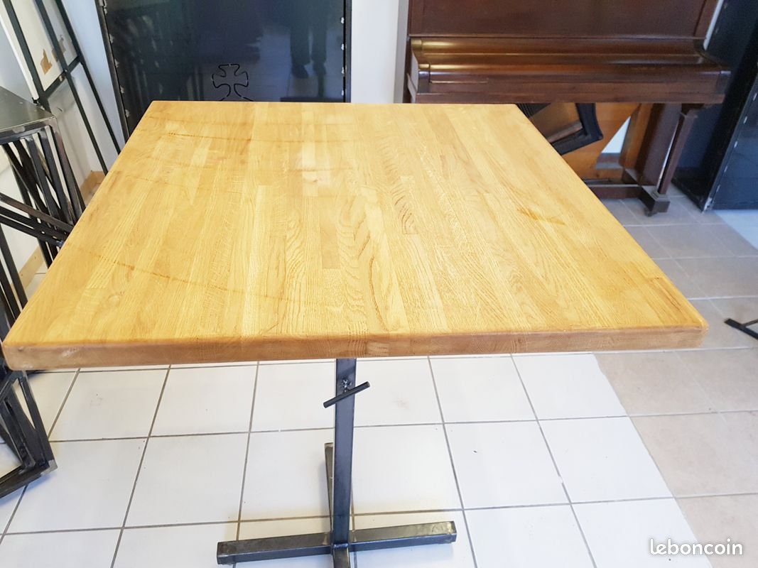 Table Mange debout Bristol - industriel vintage bois et métal. 70X110x108h.  cm - RETIF