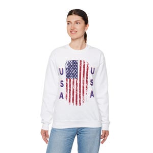 USA Flag Sweatshirt Color
