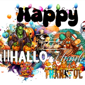 Happy FallHalloThanksMas, Fall, Halloween, Thanksgiving, Christmas, Png Digital Download Sublimation File, Tired Teacher , DTF, Pumpkins