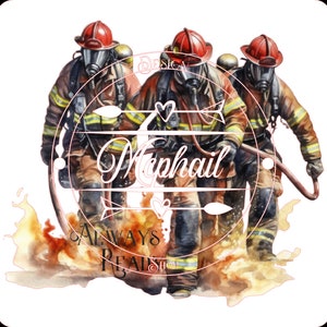 Always ready Volunteer Fire Department Firefighters, Png digital Download file