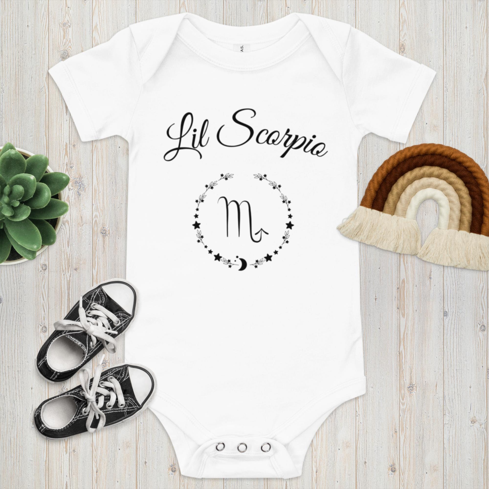 SCORPIO, Star Sign, Astrology, Passionate' Organic Short-Sleeved Baby  Bodysuit