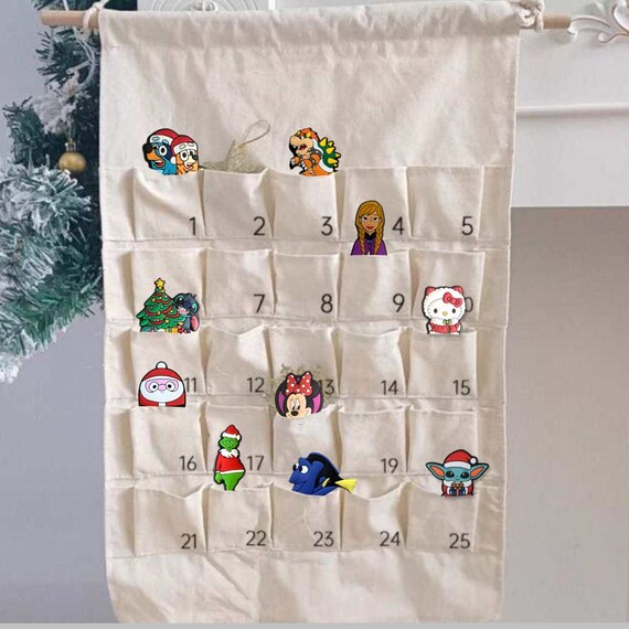 Harry Potter Character Christmas Woven Reusable Calendar Free Croc Lights  Croc Charms Decorative Shoe Charms Shoe Charm