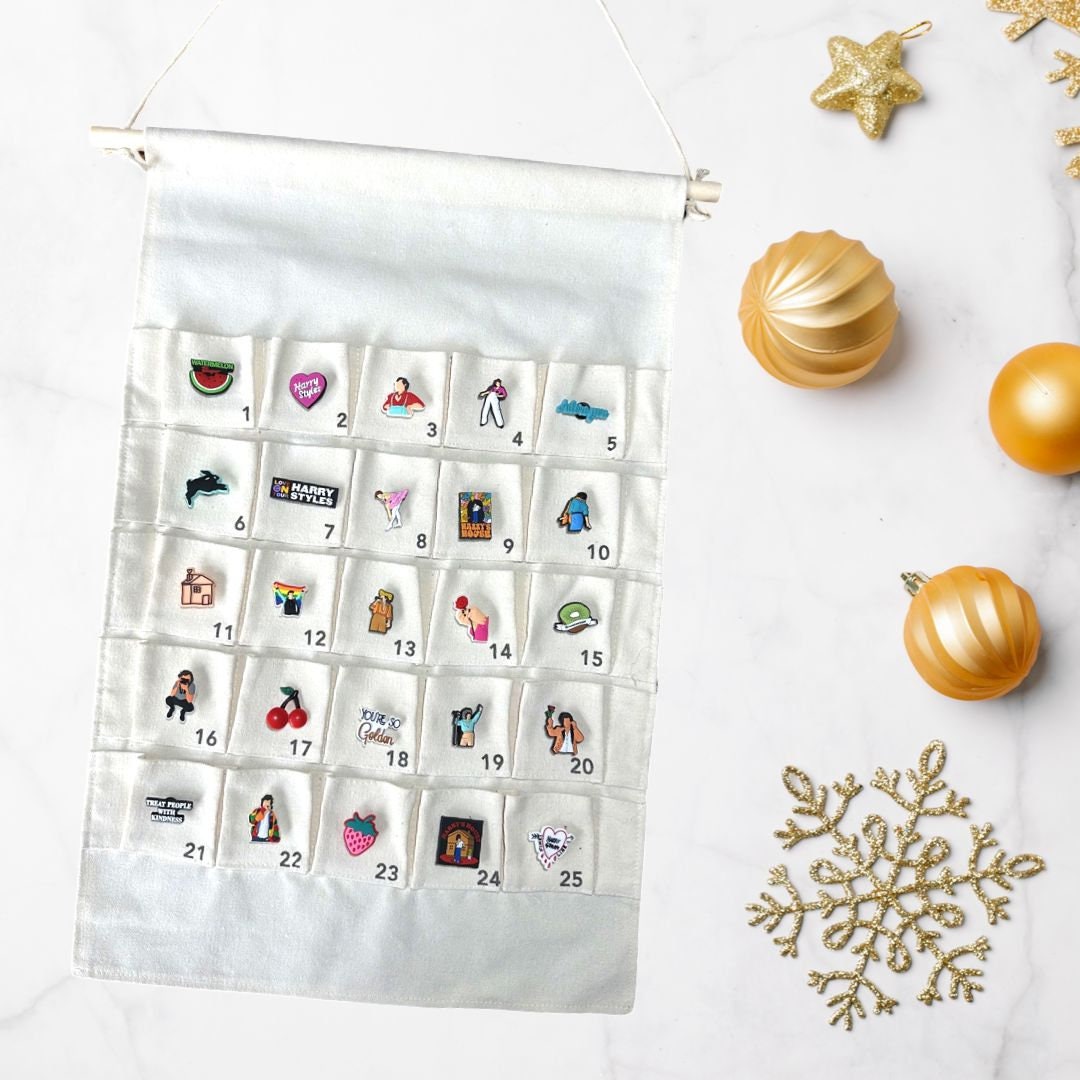 Harry Christmas Woven Reusable Calendar Free Croc Lights Croc