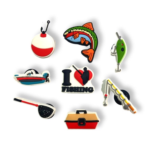 Fishing Croc Charms Decorative Shoe Charms for Crocs Fashionable Croc Charm Shoe Charm Etsy