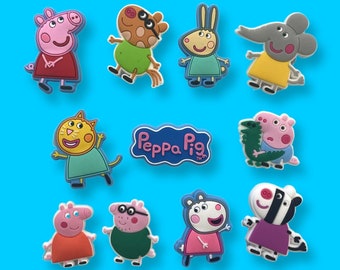 Peppa Croc Charms - Decorative Shoe Charms for Crocs - Fashionable Croc Charm - Shoe Charm