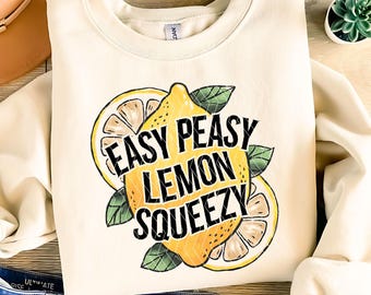 Facile Peasy citron limonade PNG, clipart citron, aquarelle agrumes motivation citations PNG, design tendance par sublimation rétro