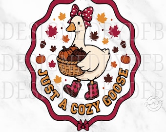 Cute Fall Goose PNG, Coquette Preppy Girly Autumn Autumn Geese PNG, Trendy Cozy Mama Mom Life T Shirt Sublimation Design, Digital Download