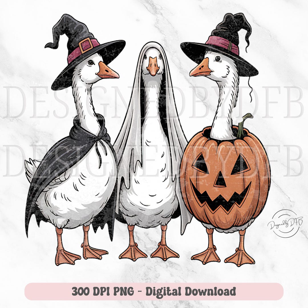 Boo Ghost Goose PNG, Halloween Goose PNG, Halloween Shirt, Autumn Png ...