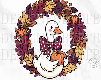 Coquette Preppy Fall Goose PNG, Girly Autumn Autumn Goose PNG, Trendy Cozy Geese Mama Mom Life T Shirt Sublimation Design, Digital Download