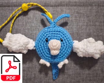 Pokemon Go Plus + Cover - Swablu - PATTERN ONLY