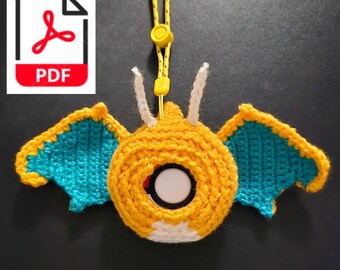 Pokemon Go Plus + Cover - Dragonite & Plain - PATTERN ONLY