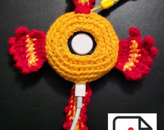 Pokemon Go Plus + Cover - Moltres - PATTERN ONLY