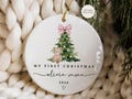 Baby Girl First Christmas Ornament, Girls First Xmas Ornament with Baby Name, Personalized Baby Girl Keepsake Ornament 2025 product logo