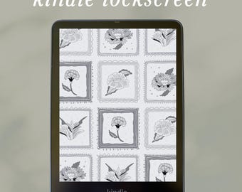 Coquette Quilt Kindle Lockscreen Instant Download | Screensaver | Kindle Accessories | Paperwhite Oasis |  EPUB | Booktok Grandmillenial