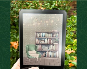 Kindle Colorsoft Lockscreen Instant Download | Color Screensaver | Kindle Accessories | 12th Gen | Your Name EPUB | Booktok Bookstagram