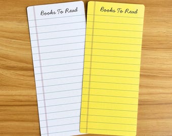 TBR Reading List Bookmark | Library Card Log | Review Tracker | Personalize Bookmark | Book Club Card | Legal Pad List | Coquette Academia