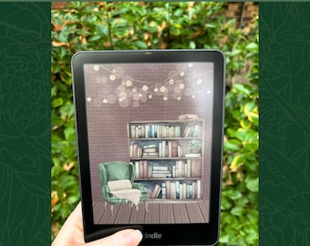 Kindle Colorsoft Lockscreen Instant Download | Color Screensaver | Kindle Accessories | 12th Gen | Your Name EPUB | Booktok Bookstagram