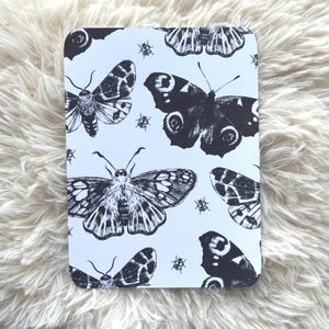 Butterfly Kindle Case Insert | Black and White | Coquette Kindle Decor | Paperwhite Colorsoft 6&quot; | Cover | Clear Case Accessories