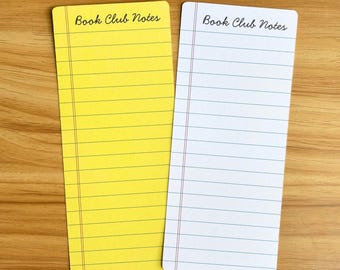 Book Club Notes Bookmark | Legal Pad | Library Card Log | Review Tracker | Personalize List | Book Club Card | TBR | Coquette Academia