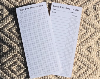 2026 Reading List Bookmark | Habit Tracker Bookmark | Daily Challenge Library Card Reading Log | Book Marker | Personalize | Page | Booktok