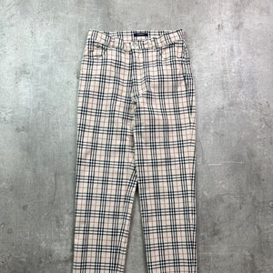 Burberry nova check trousers mens deals