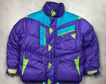 vintage Brambilla Veste Puffer Veste Violet années 90 L