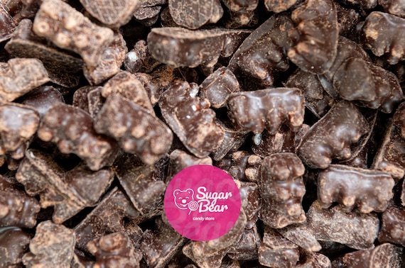 Decadent Dark Chocolate-covered Gummy Bears A Sweet and Chewy Delight 
