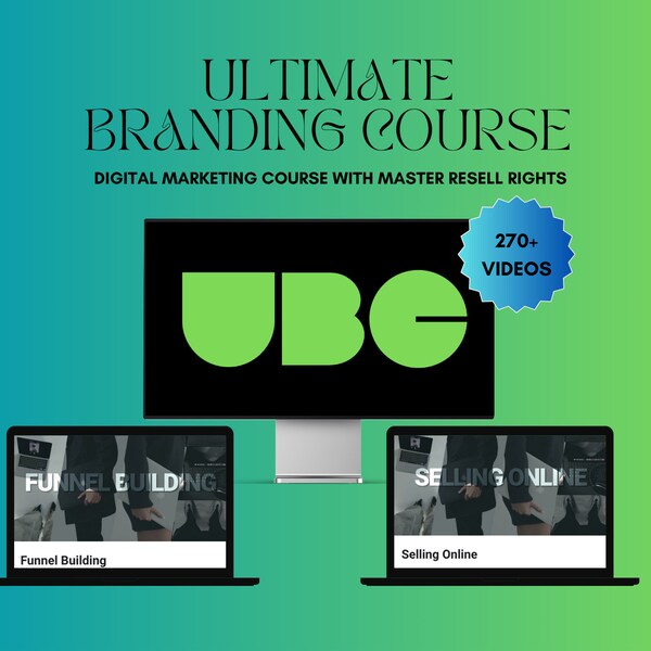 UBC Course, Ultimate Branding Digital Marketing Course UGC w/ Master Resell Rights MRR Passive Income Online Course,Ultimate Branding Course